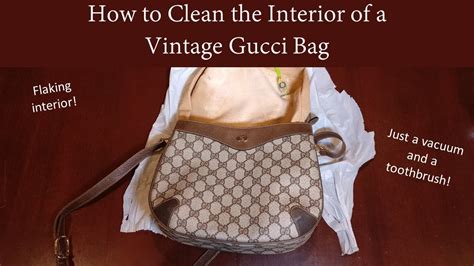 how to clean inside of gucci belt|gucci shoulder bag cleaning.